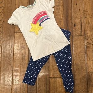 Mini Boden tshirt and legging set